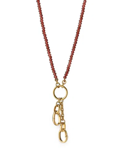 Monica Rich Kosann Garnet Design Your Own Necklace In Gold