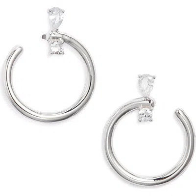 Monica Rich Kosann Medium Galaxy Wrap Hoop Earrings In Metallic