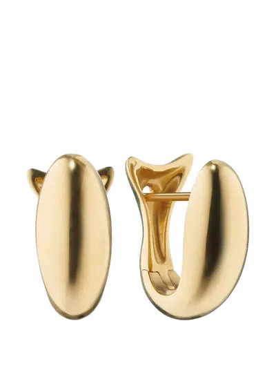 Monica Rich Kosann Midi Perseverance Huggie Earrings In Orange