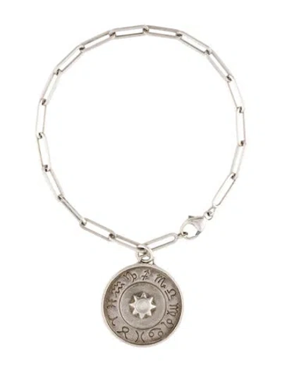 Pre-owned Monica Rich Kosann Moonstone My Stars Constellation Charm Bracelet, 7.25" In Multi