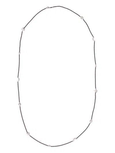 Monica Rich Kosann Multi-stone Moonstone Sun Moon Star Necklace In Metallic