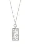 Monica Rich Kosann My Sun Moon Pendant Necklace In Gray