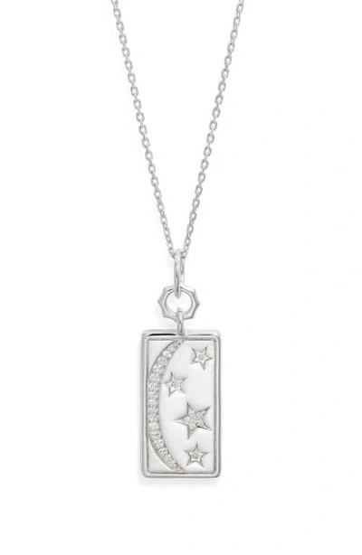 Monica Rich Kosann My Sun Moon Pendant Necklace In Gray