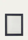 Monica Rich Kosann Navy Leather Frame With Cream Accent, 8" X 10" In Multi