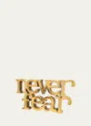 Monica Rich Kosann Never Fear Brass Table Charm In Multi