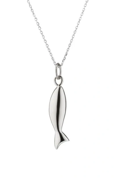 Monica Rich Kosann Perserverance Pendant Necklace In Silver