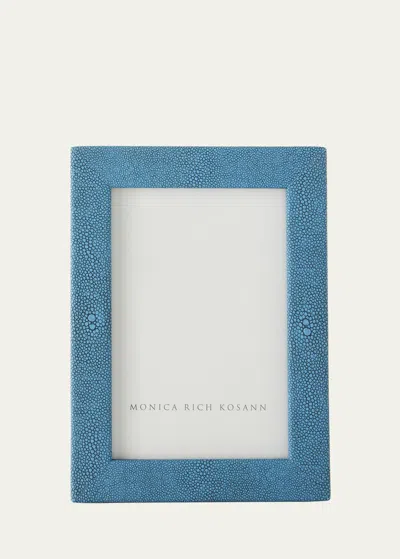 Monica Rich Kosann Photographer's Molding Shagreen-embossed Faux Leather Frame, 4" X 6" In Multi