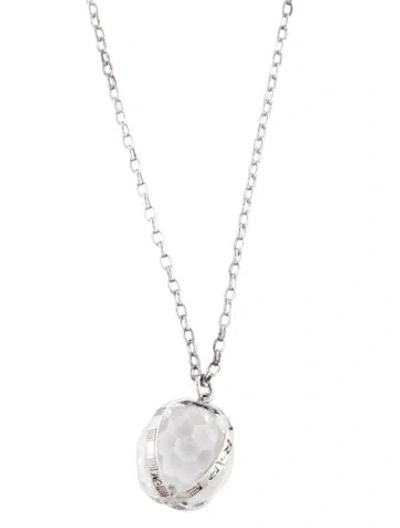 Pre-owned Monica Rich Kosann Quartz Carpe Diem Pendant Necklace, 30.25" In Multicolor