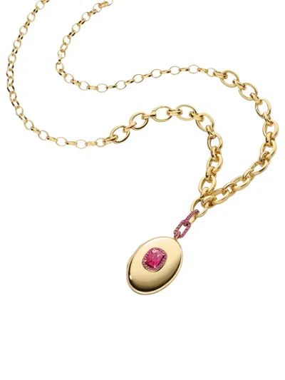 Monica Rich Kosann Halskette Mit Rubin In Gold