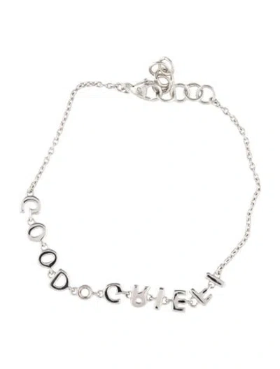 Pre-owned Monica Rich Kosann Sapphire Good Grief Bracelet, 6.25" In Multi