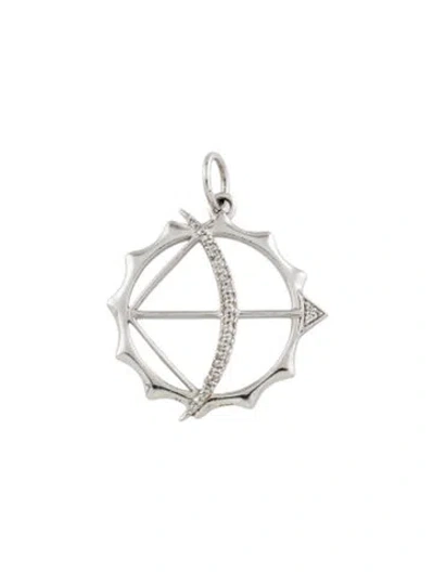 Pre-owned Monica Rich Kosann Sapphire 'strength' Apollo Charm, 1.25" In Multi