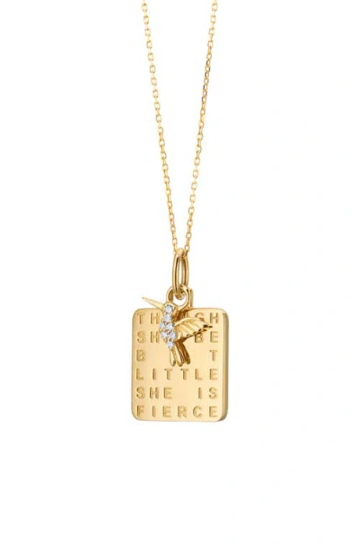 Monica Rich Kosann She Is Fierce Pendant Necklace In Brown