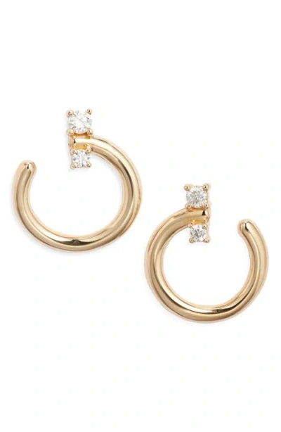 Monica Rich Kosann Small Galaxy Wrap Hoop Earrings In Gold