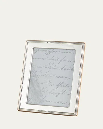Monica Rich Kosann Sterling Silver Beaded Edge Frame, 5" X 7" In White