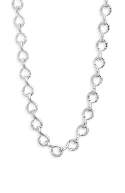 Monica Rich Kosann Sterling Silver Chain Necklace In Metallic