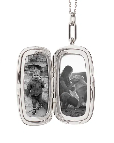 Monica Rich Kosann Sterling Silver Lockets Rectangular Pendant Necklace, 18-22