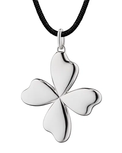 Monica Rich Kosann Sterling Silver Lucky Four Leaf Clover Necklace, 20