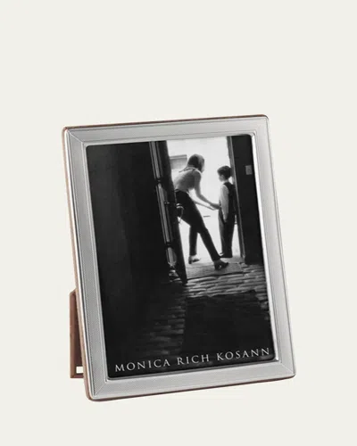 Monica Rich Kosann Sterling Silver Mini-checked Photo Frame, 8" X 10" In Black