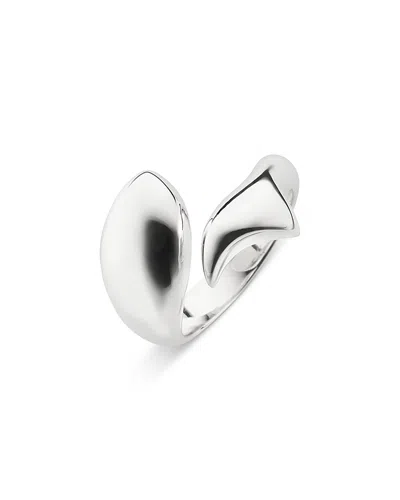Monica Rich Kosann Sterling Silver Perseverance Sculptural Fish Ring