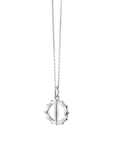Monica Rich Kosann Sterling Silver Small Points North Necklace, 18