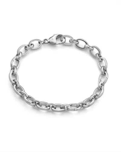 Monica Rich Kosann Women's "audrey" Link Charm Bracelet In Sterling Silver In Multi