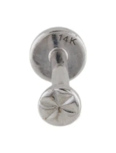 Pre-owned Monica Vinader 14k Single Star Stud Earring In Multi