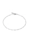 Monica Vinader Gold Mini Paperclip Chain Bracelet In Silver
