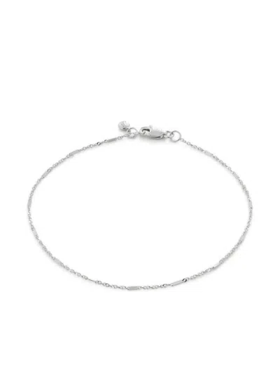 MONICA VINADER 14K WHITE GOLD SHIMMER BRACELET