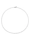 Monica Vinader 14k White Gold Shimmer Chain Necklace In Metallic