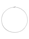 Monica Vinader Mini Paper Clip Choker Necklace In Metallic