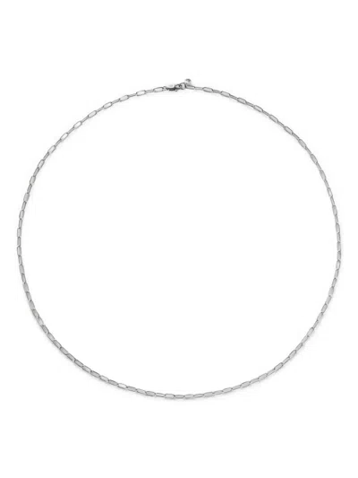 MONICA VINADER 14KT WHITE GOLD CHAIN NECKLACE