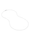 Monica Vinader Twisted Curb Link Station Chain Necklace In Silver
