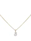 Monica Vinader 14kt Yellow Gold B Diamond Necklace In Gold