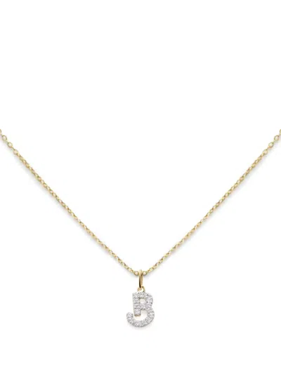 Monica Vinader 14kt Yellow Gold B Diamond Necklace