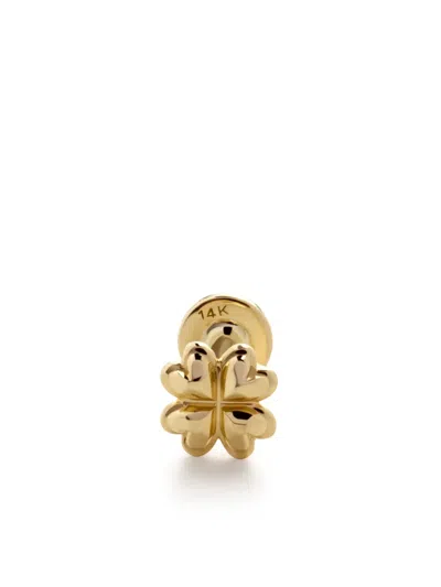Monica Vinader 14kt Yellow Gold Clover Single Earring