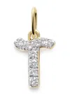 Monica Vinader Lab Grown Diamond Initial Pendant Charm In Gold