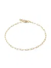 Monica Vinader Paper Clip Chain Bracelet In Gold