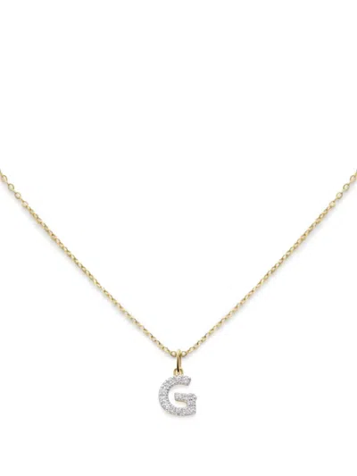 Monica Vinader 14kt Yellow Gold Q Diamond Necklace