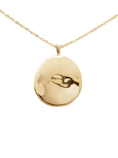 Monica Vinader 14kt Yellow Gold Siren Locket
