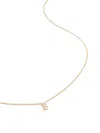 Monica Vinader 14kt Yellow Gold Small Initial B Necklace In 金色