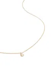 Monica Vinader 14kt Yellow Gold Small Initial G Necklace In 金色