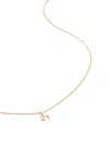 Monica Vinader 14kt Yellow Gold Small Initial H Necklace In 金色