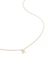 Monica Vinader 14kt Yellow Gold Small Initial K Necklace In 金色