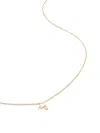 Monica Vinader Small Initial Pendant Necklace In 金色