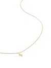 Monica Vinader 14kt Yellow Gold Small Initial N Necklace In 金色