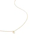 Monica Vinader 14kt Yellow Gold Small Initial Q Necklace In 金色