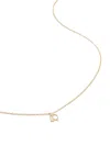 Monica Vinader 14kt Yellow Gold Small Initial R Necklace In 金色