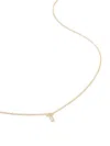 Monica Vinader 14kt Yellow Gold Small Initial T Necklace In 金色