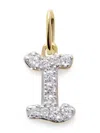 Monica Vinader Gold Diamond Initial I Pendant Lab Grown Diamond In Gold