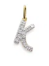 Monica Vinader 14ky Yellow Gold K Diamond Pendant In Gold